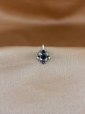 Midnight Blue Sunburst Nose Pin