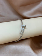 Minimalist Silver Nail Cuff