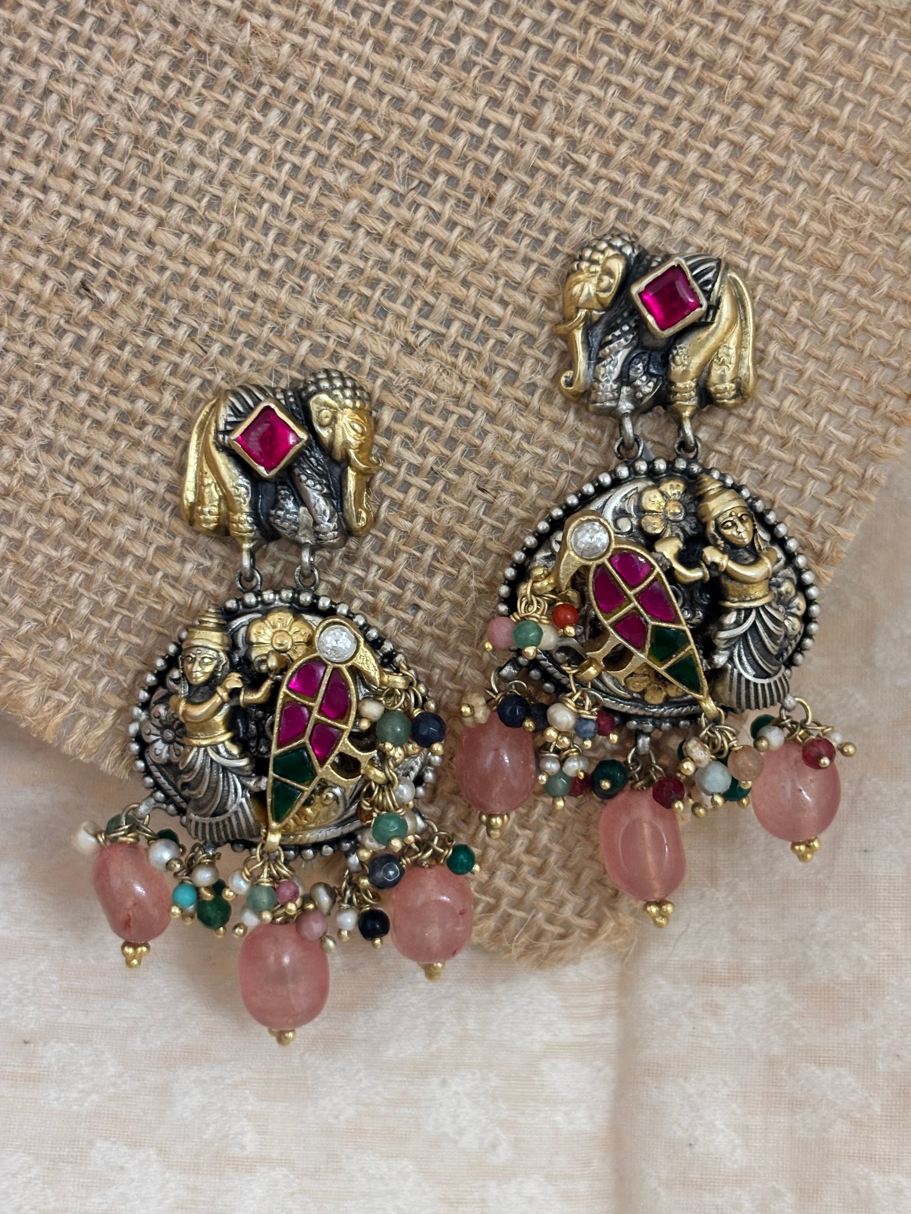 Ganesha & Elephant Temple Earrings