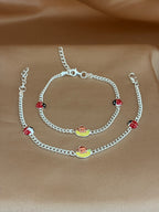 Jungle Jamboree Enamel Silver Payal