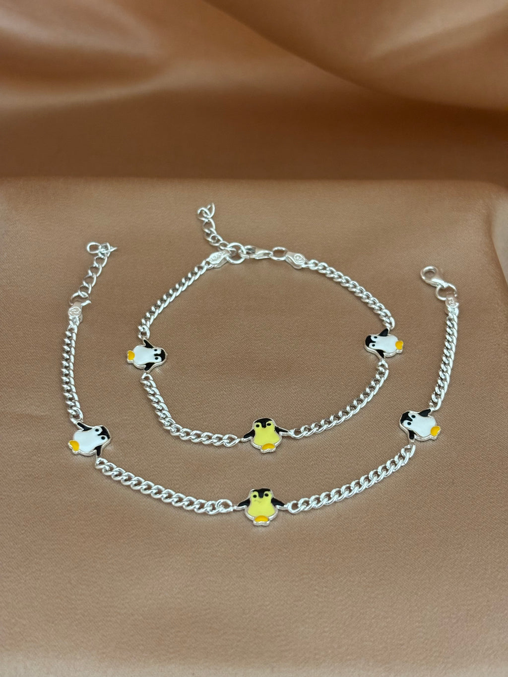 Pitter-Patter Penguin Silver Payal