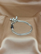 Layered Snake Chain Bracelet with Beads