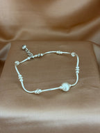 Frosted Globe Statement Anklet