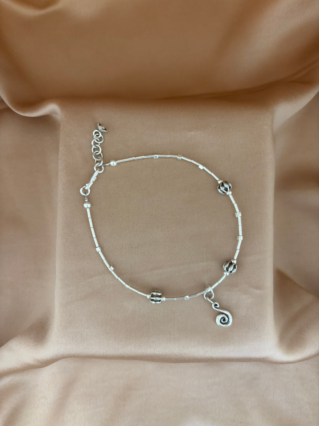 Tribal Spiral Bead Anklet
