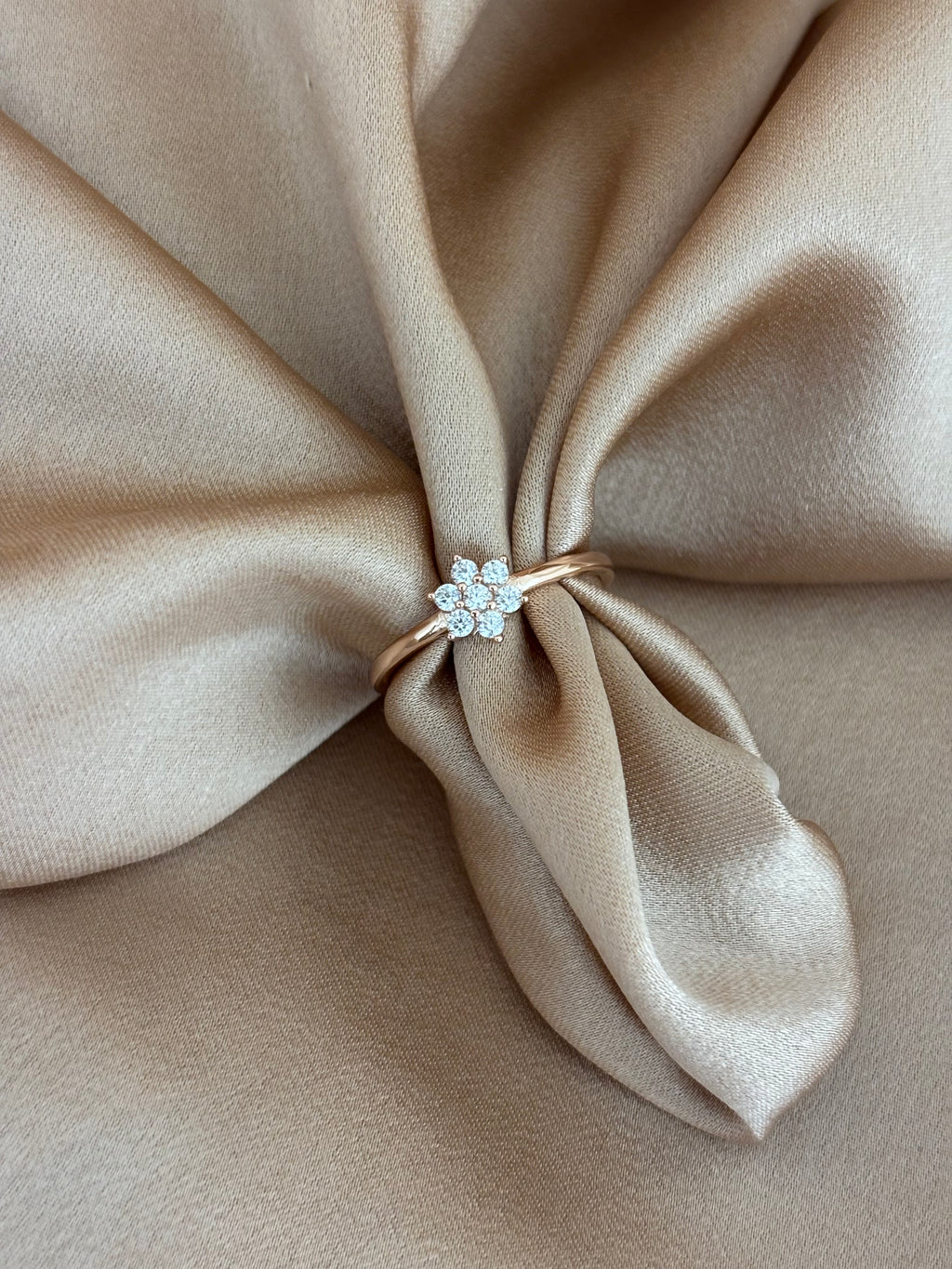 Rosegold Floral Blossom Ring