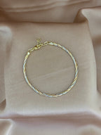 Tri-Tone Twisted Silk Rope Bracelet