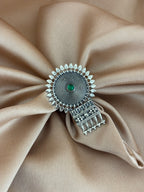 Tribal Jhumka Style Sunburst Ring