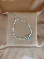 Twin-Layer Botanical Anklet