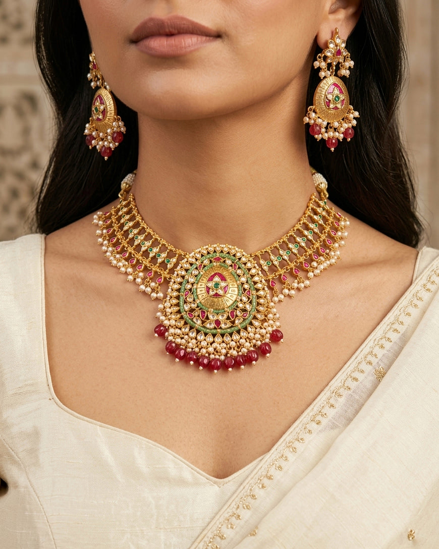 Grand Circular Medallion Heritage Necklace