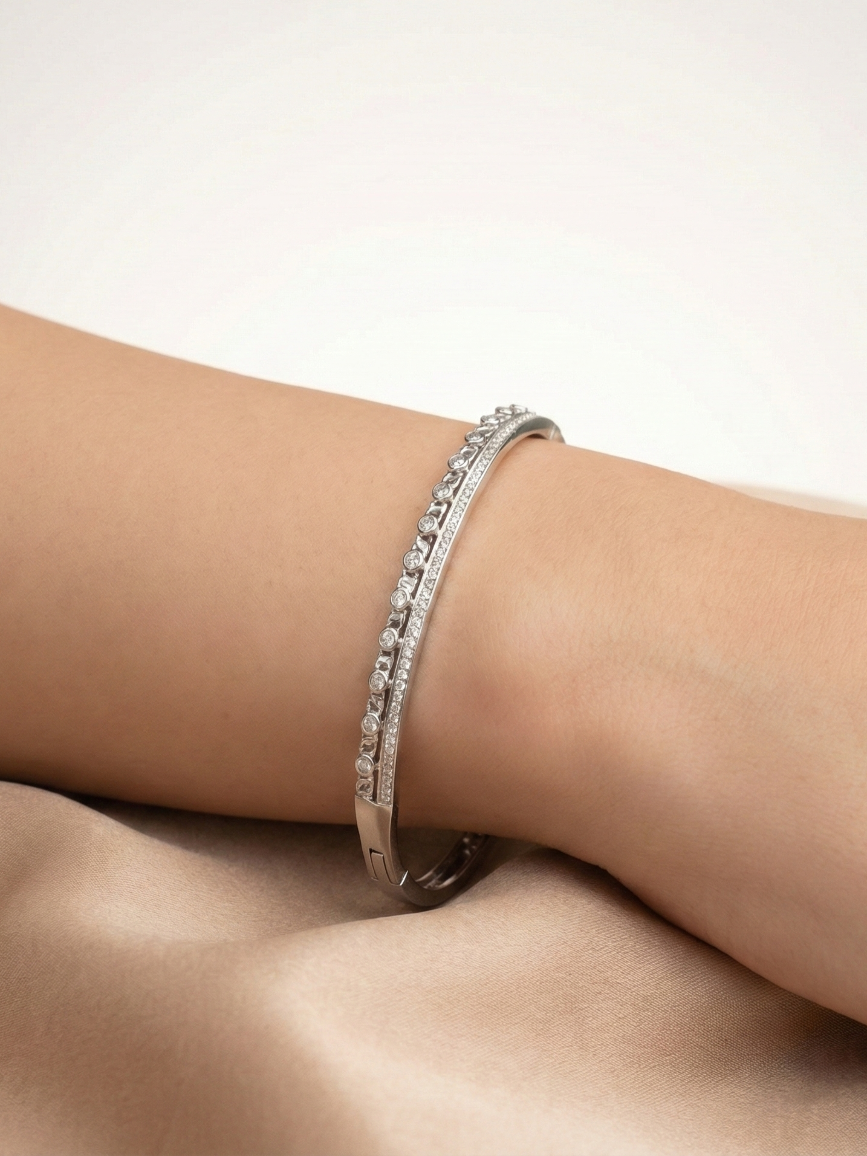 Aura Double-Row Diamond Bracelet
