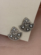 Oxidized Deity Studs with Zircon