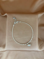 Piscine Charm Silver Link Anklet