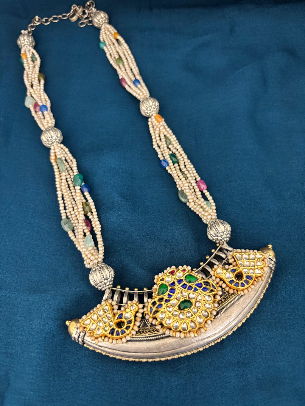 The Vintage Hasli Multi-Strand Pearl Necklace