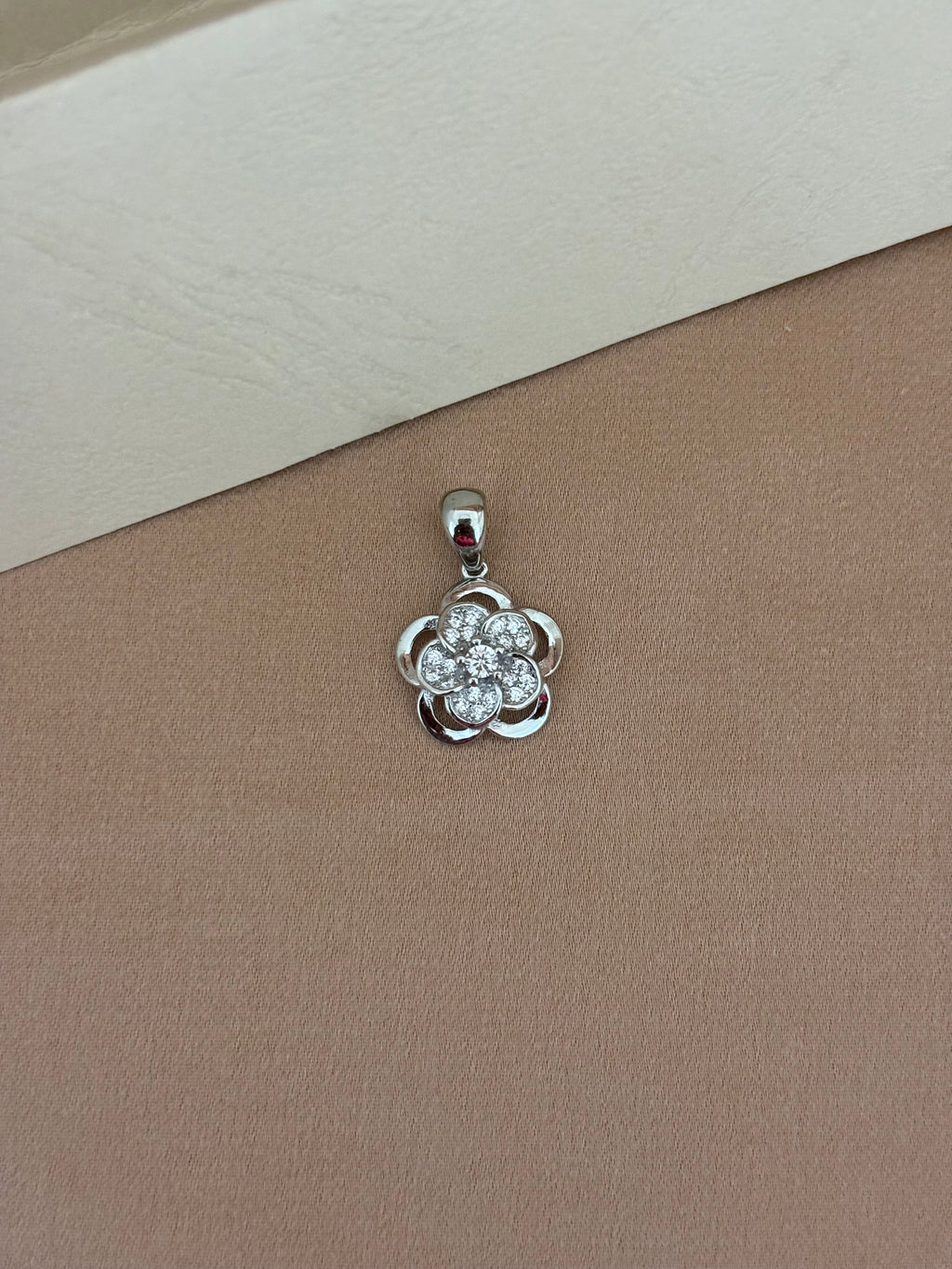 Floral Bloom Zirconia Pendant & Earring Set