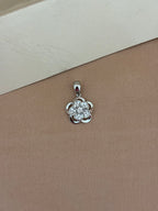 Floral Bloom Zirconia Pendant & Earring Set