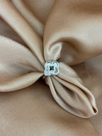 Sterling Silver Geometric Filigree Clover Ring