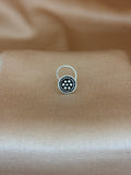 Beaded Mandala Oxidized Silver Nose Pin