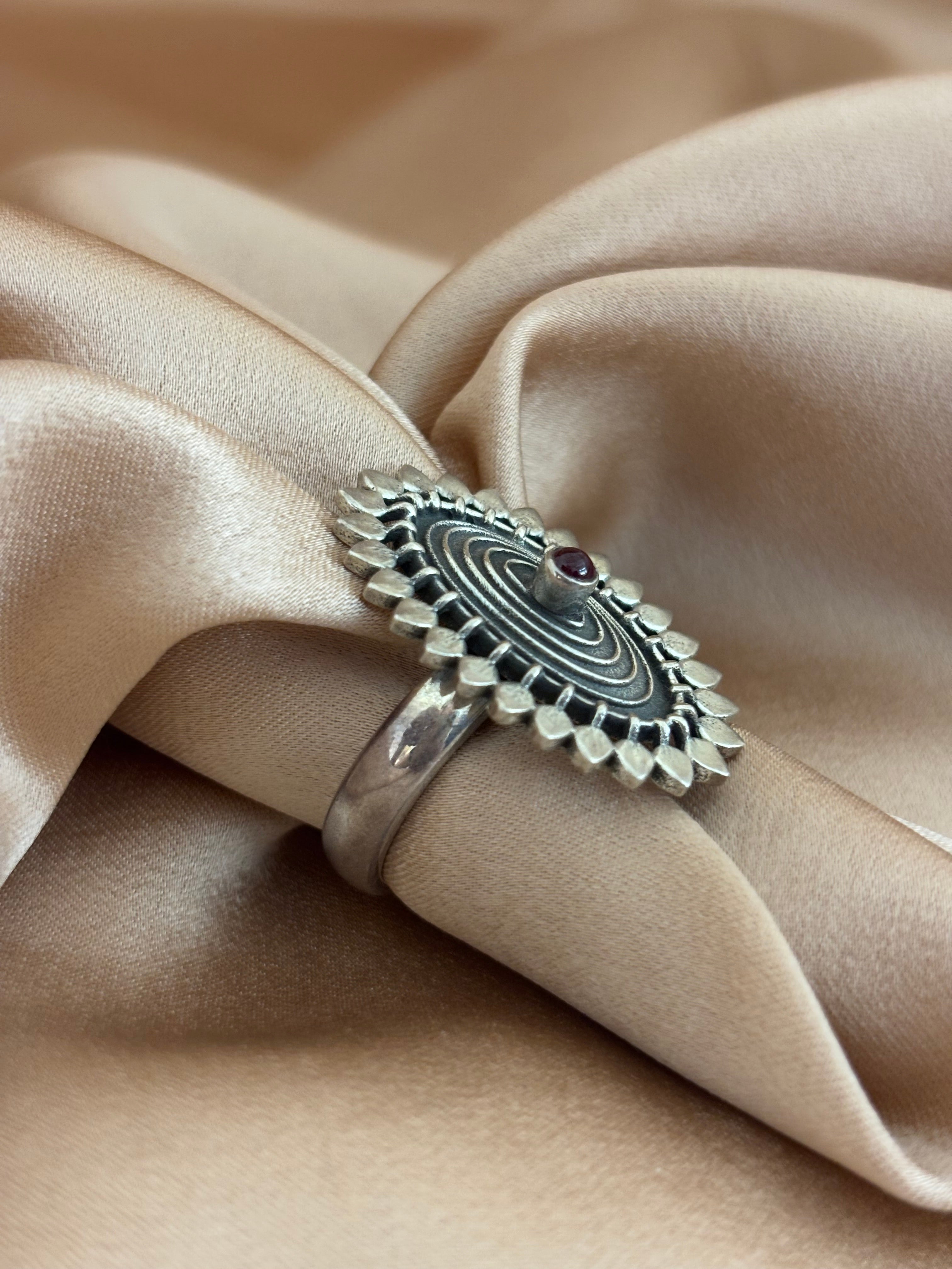 Handcrafted Tribal Spiral Ring