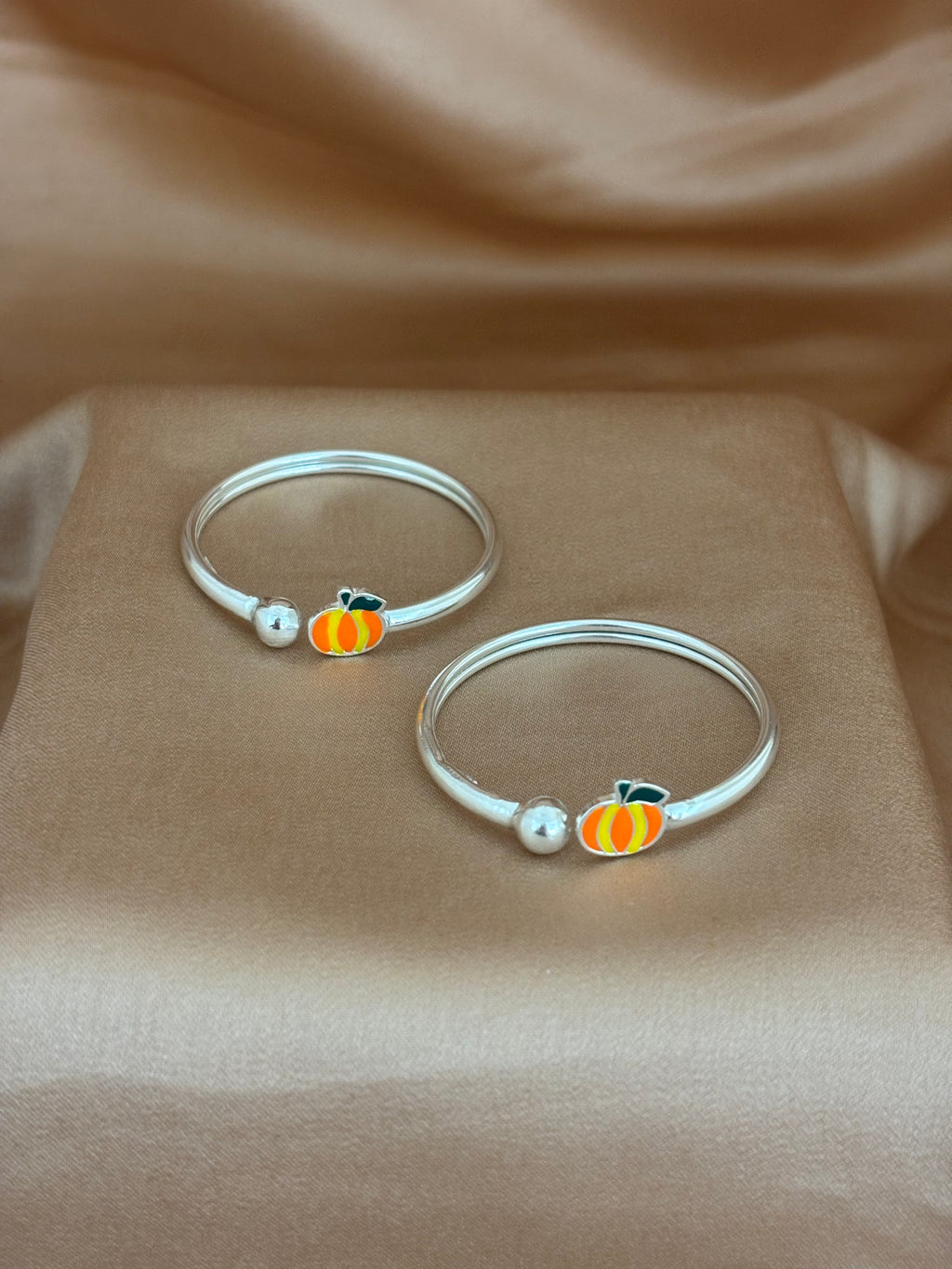 Harvest Pumpkin Silver Baby Kadli Set