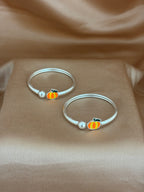 Harvest Pumpkin Silver Baby Kadli Set