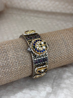Peacock Wheel Silver Fusion Kada