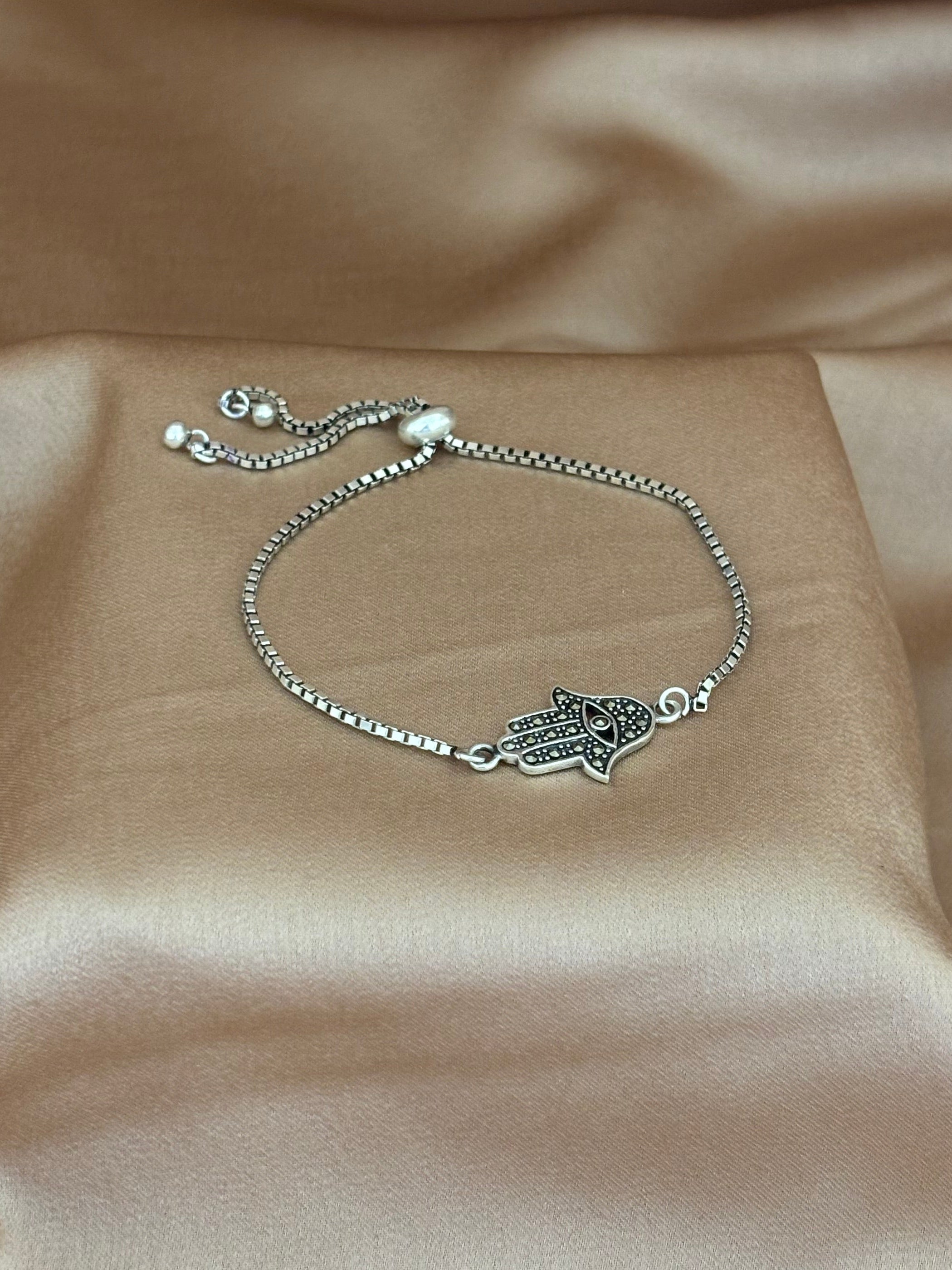 Marcasite Evil Eye Bracelet