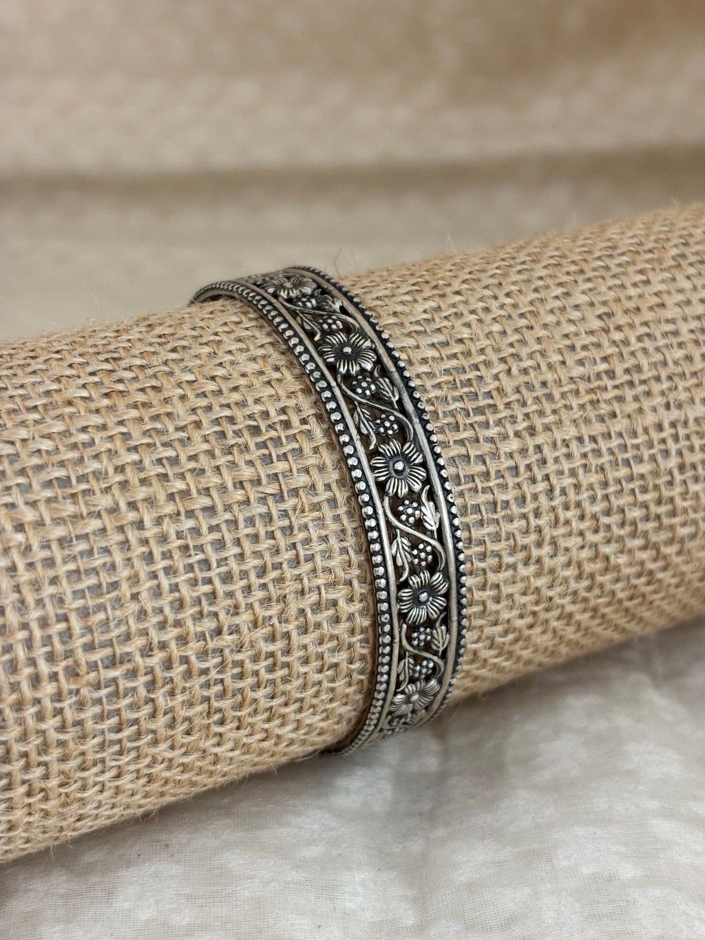 Vine & Blossom Antique Bangle