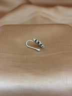 Sunburst Silver Bead Nose Pin