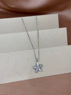 Frosted Petal Flower Jewelry Set