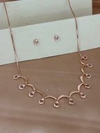 Celestial Crescent & Star Scalloped Necklace Set