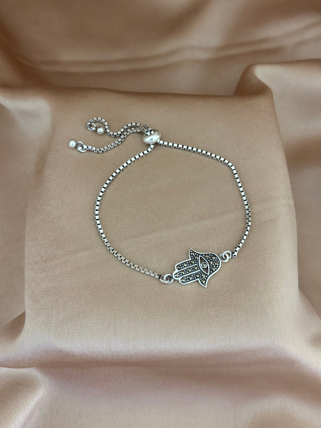 Marcasite Evil Eye Bracelet