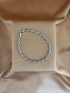Sterling Silver Twisted Rope Anklet