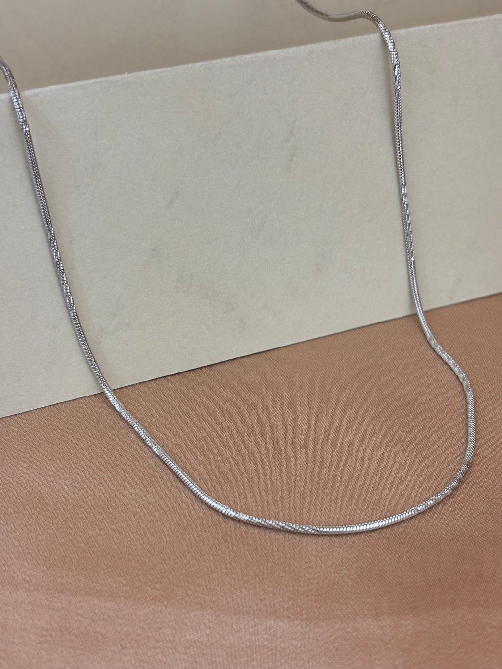 Classic High-Polish Silver Snake Chain