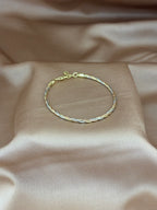 Tri-Tone Twisted Silk Rope Bracelet
