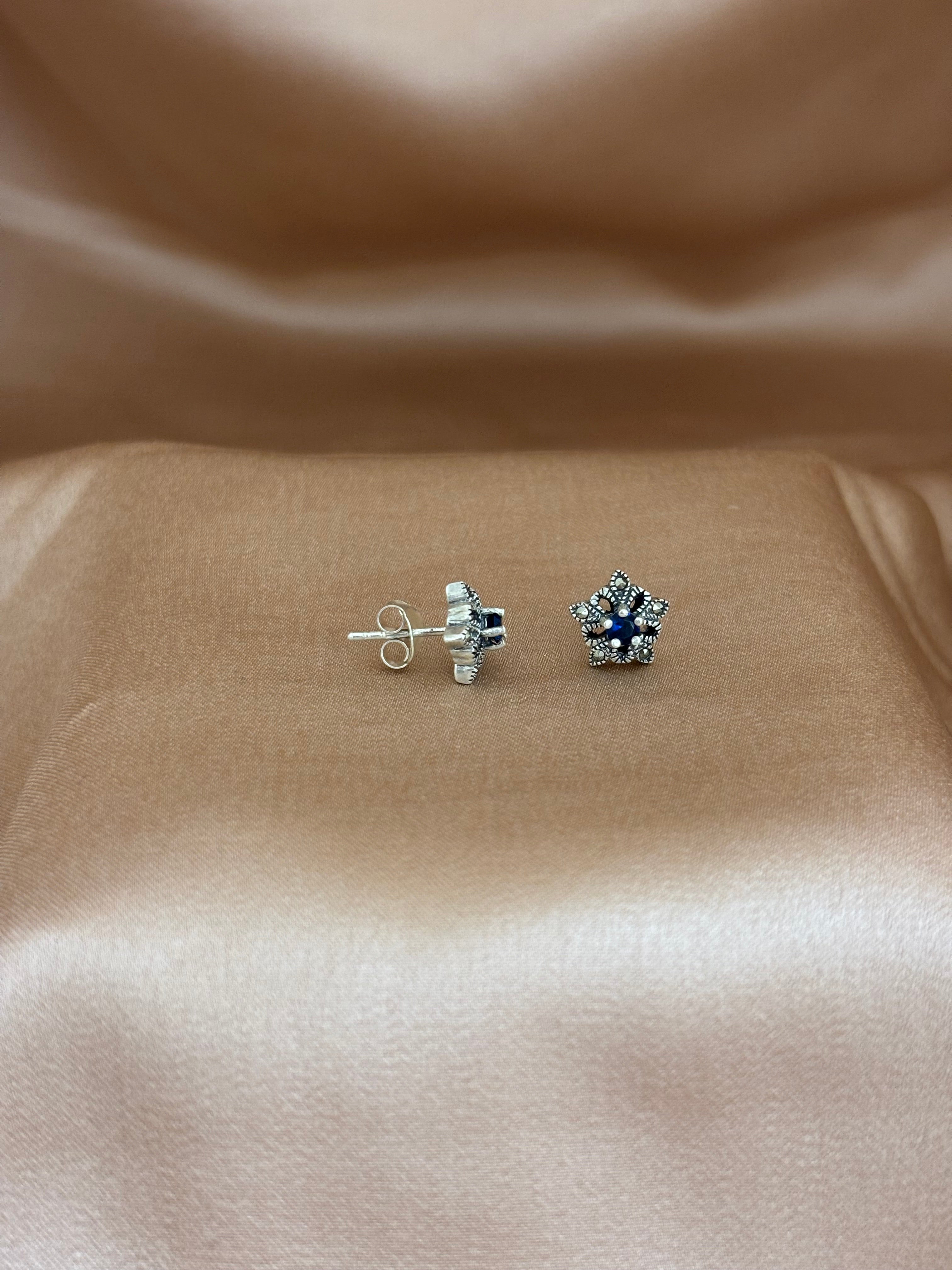 Mini Starburst Marcasite Studs