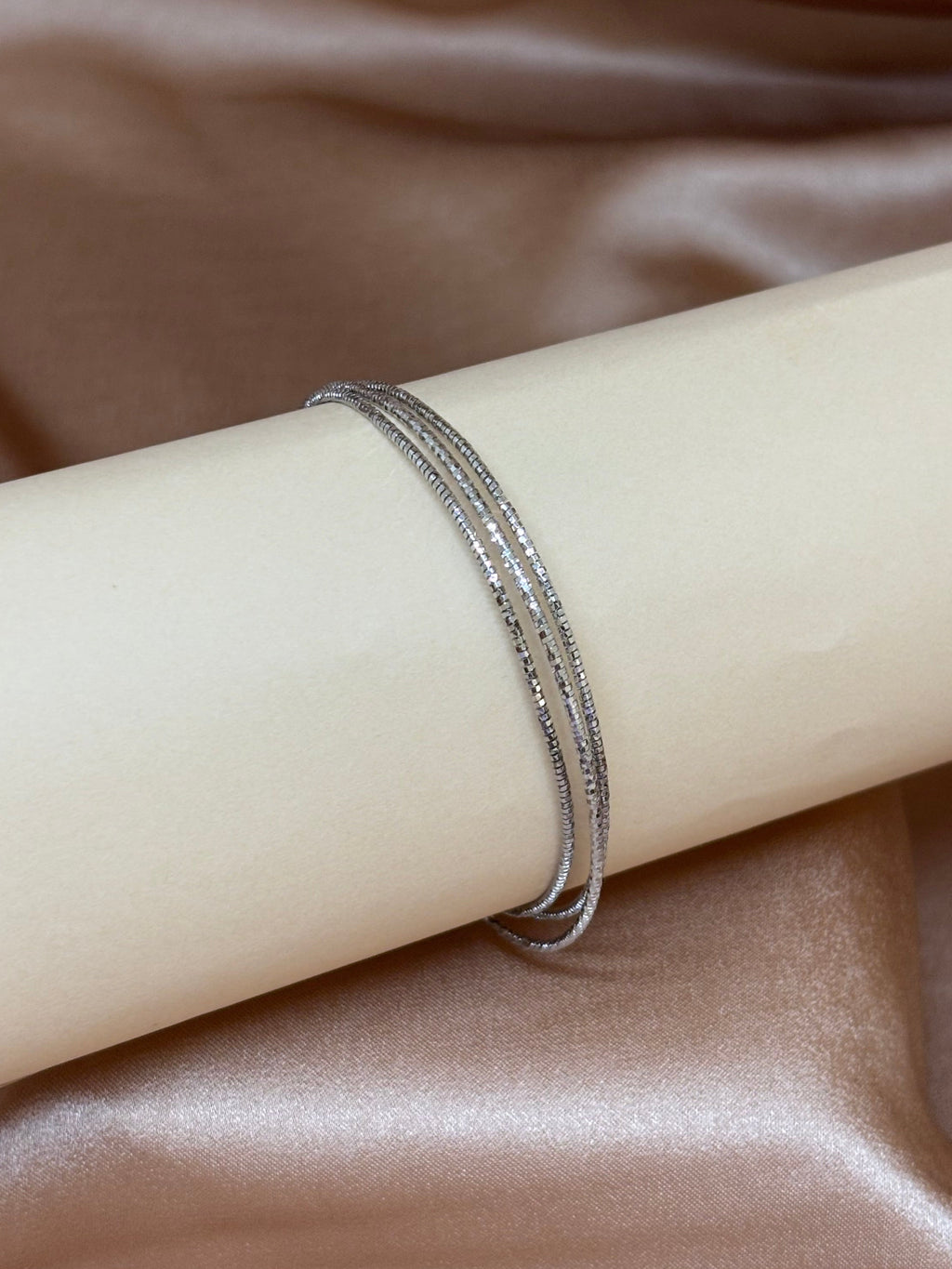 Triple Strand Chain Bracelet