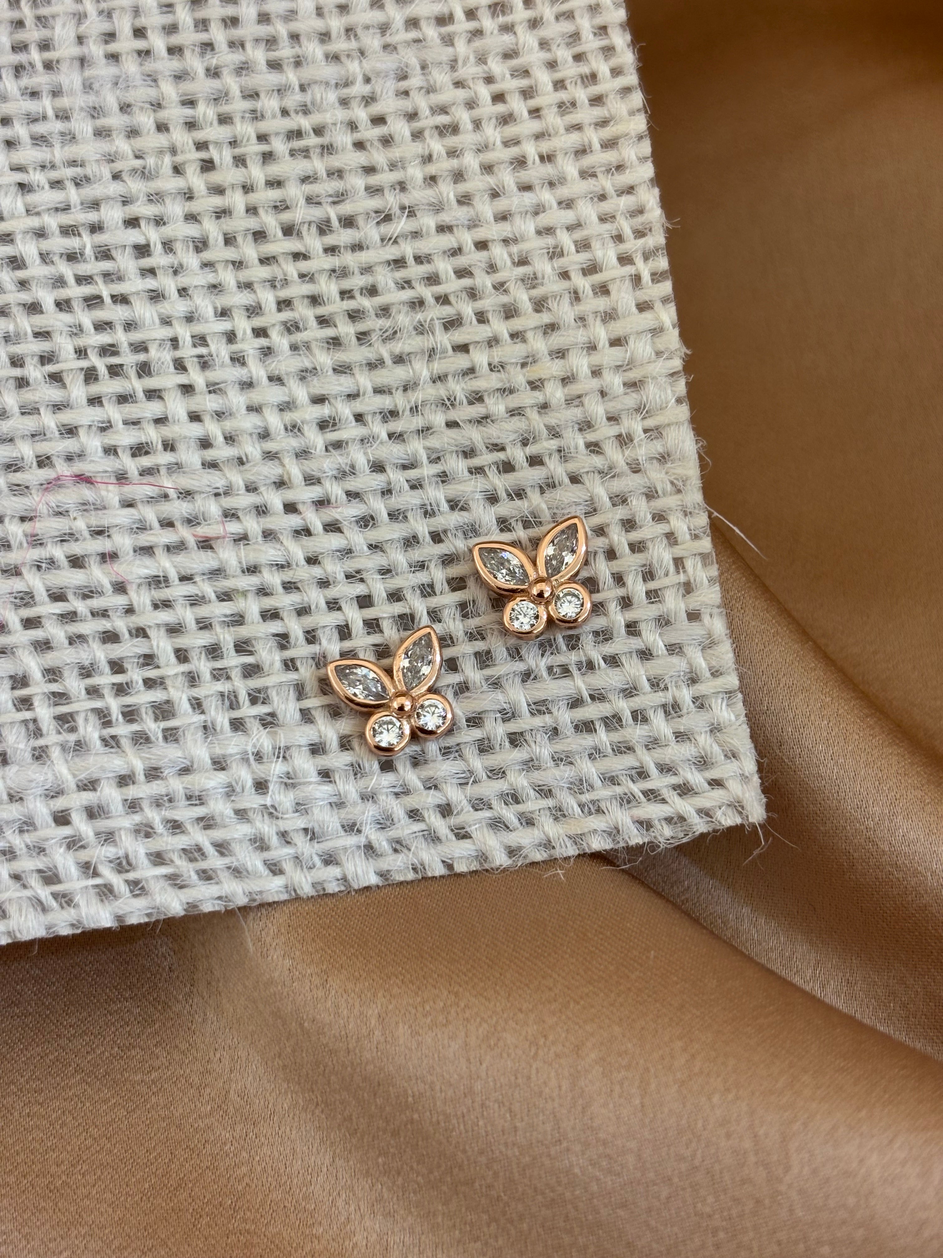 Liora Butterfly Stud Earrings