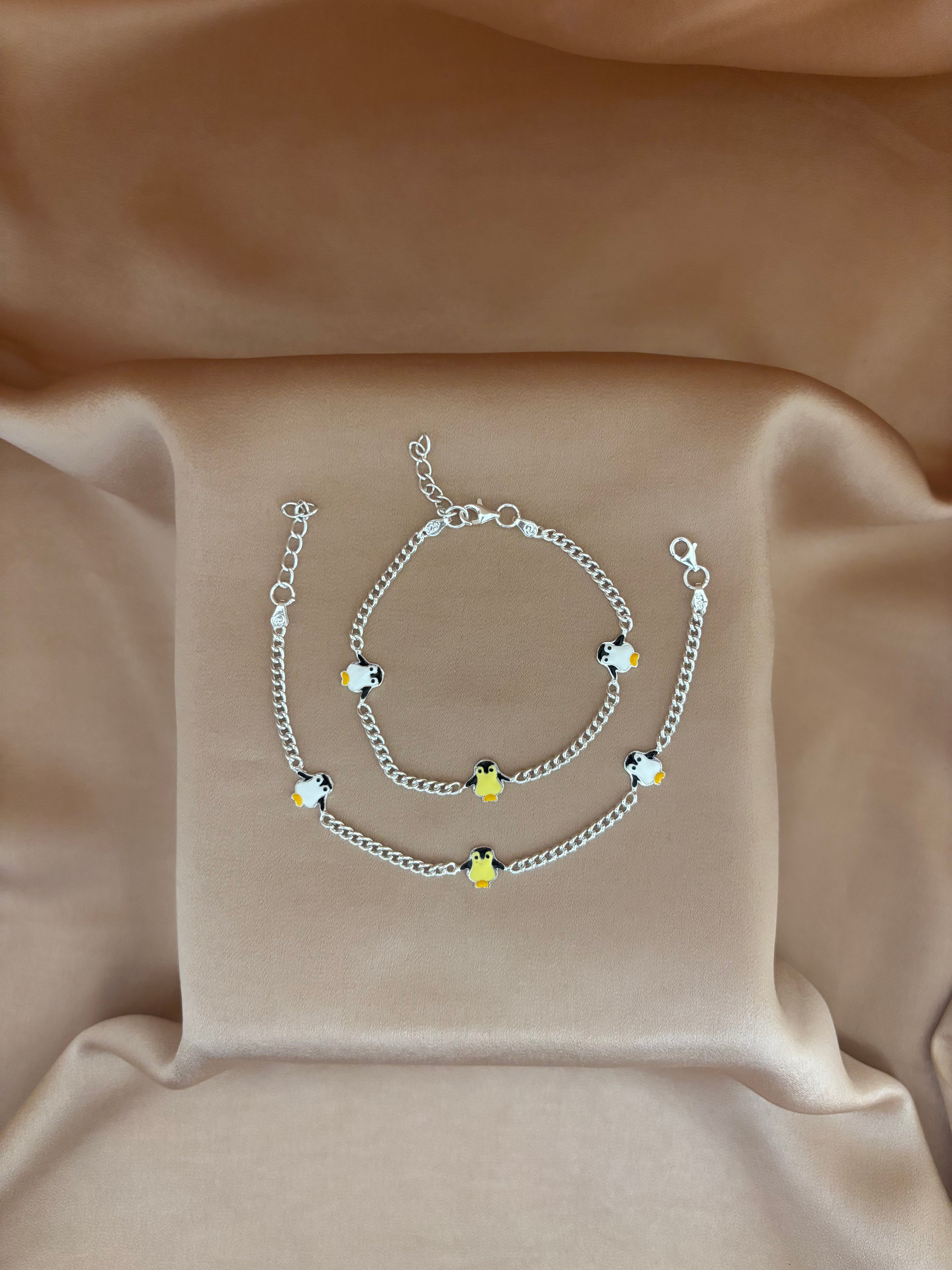 Pitter-Patter Penguin Silver Payal