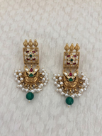 Square Jharokha Pearl Drops