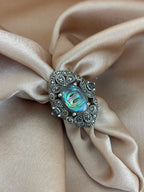 Abalone Shell Vintage Statement Ring