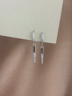 Sparkling Spike Drop Earrings