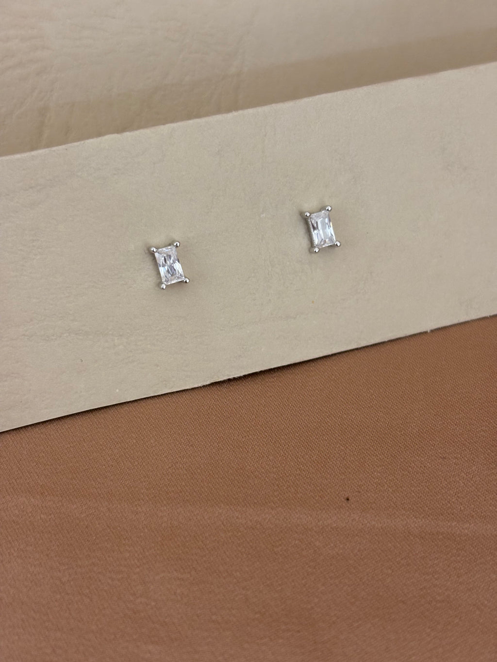 Emerald-Cut Baguette Zircon Station Necklace Set