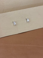 Emerald-Cut Baguette Zircon Station Necklace Set