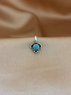 Turquoise Tribal Clip-On Nose Pin