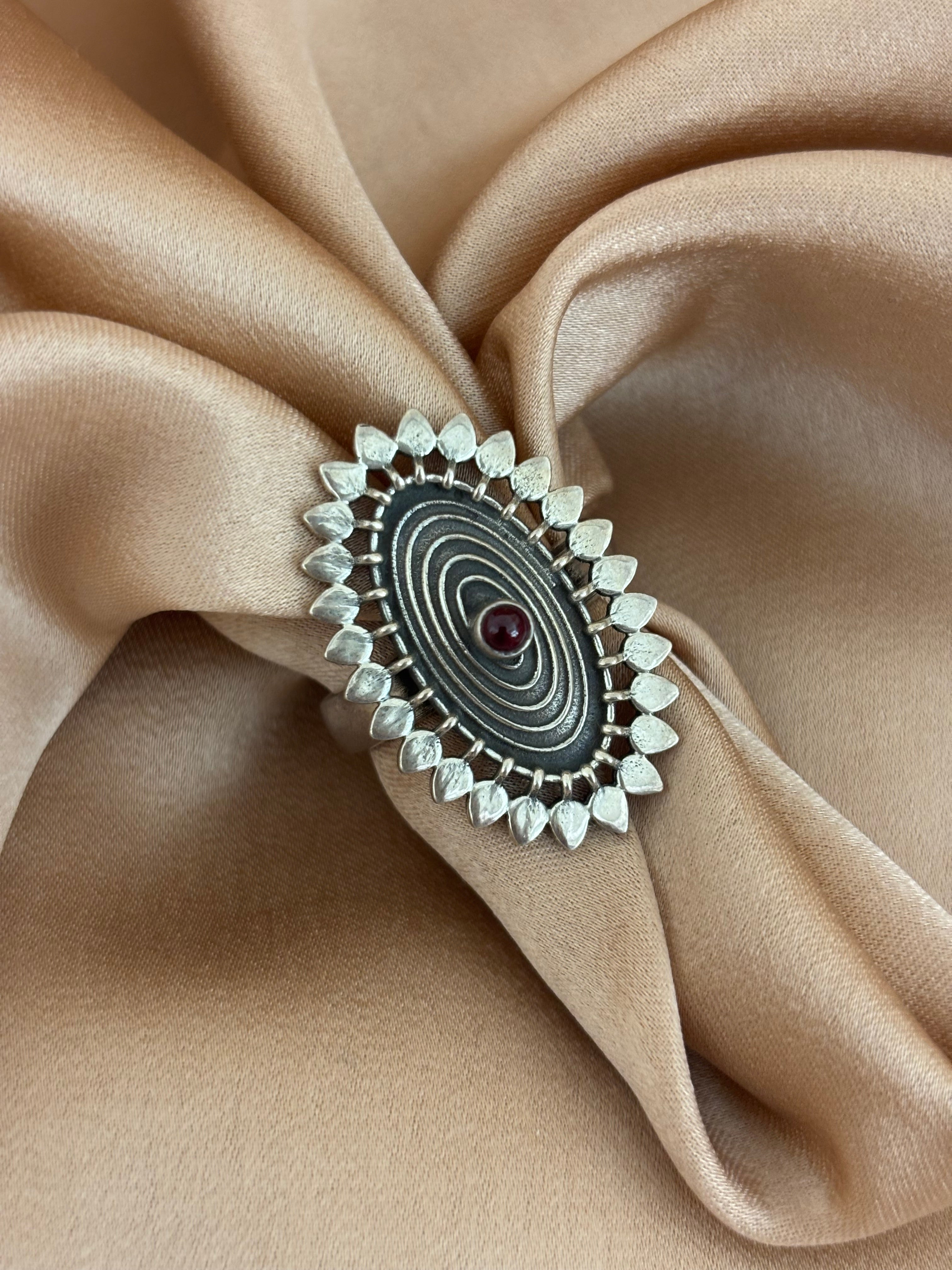 Handcrafted Tribal Spiral Ring