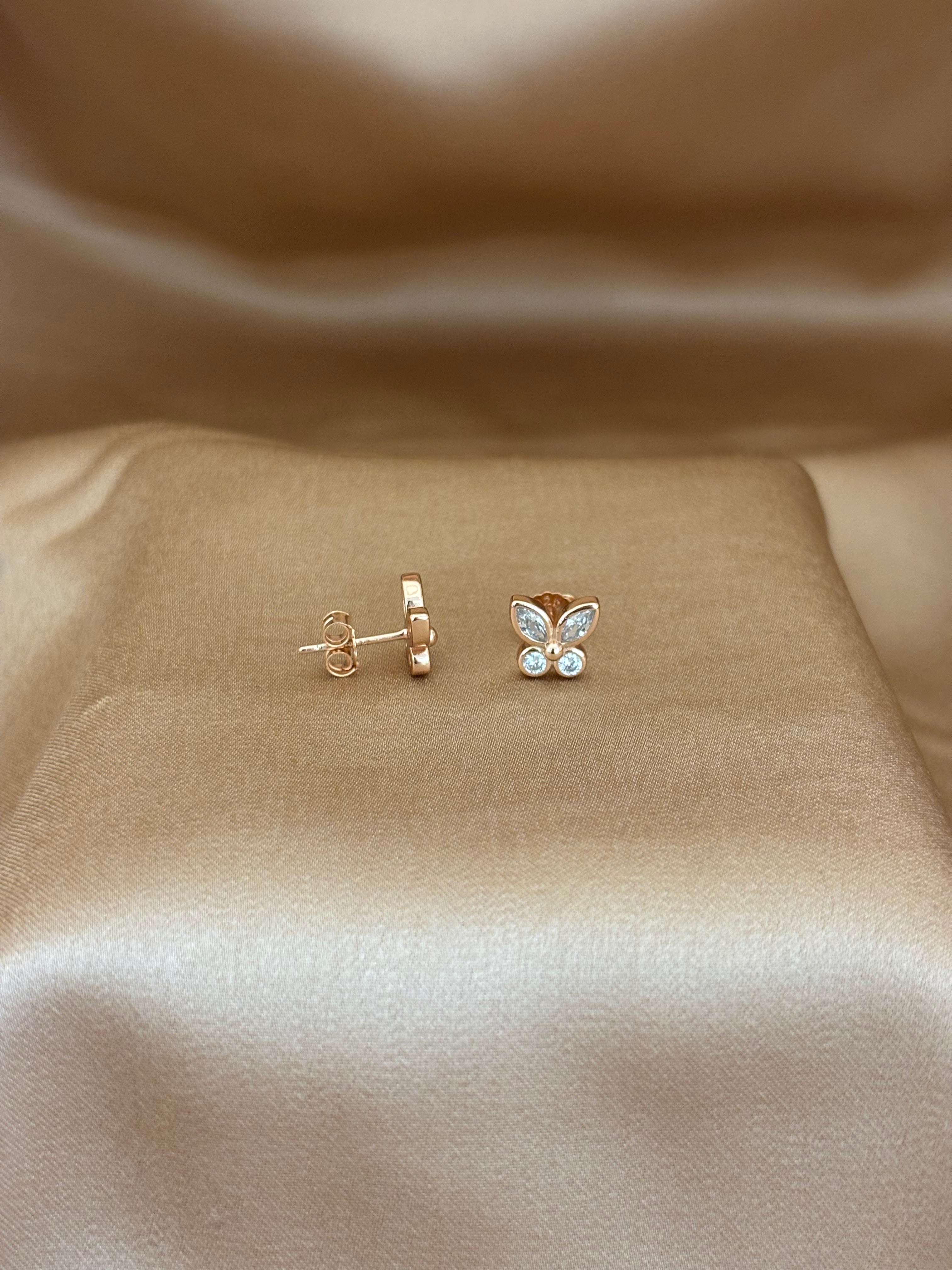 Liora Butterfly Stud Earrings