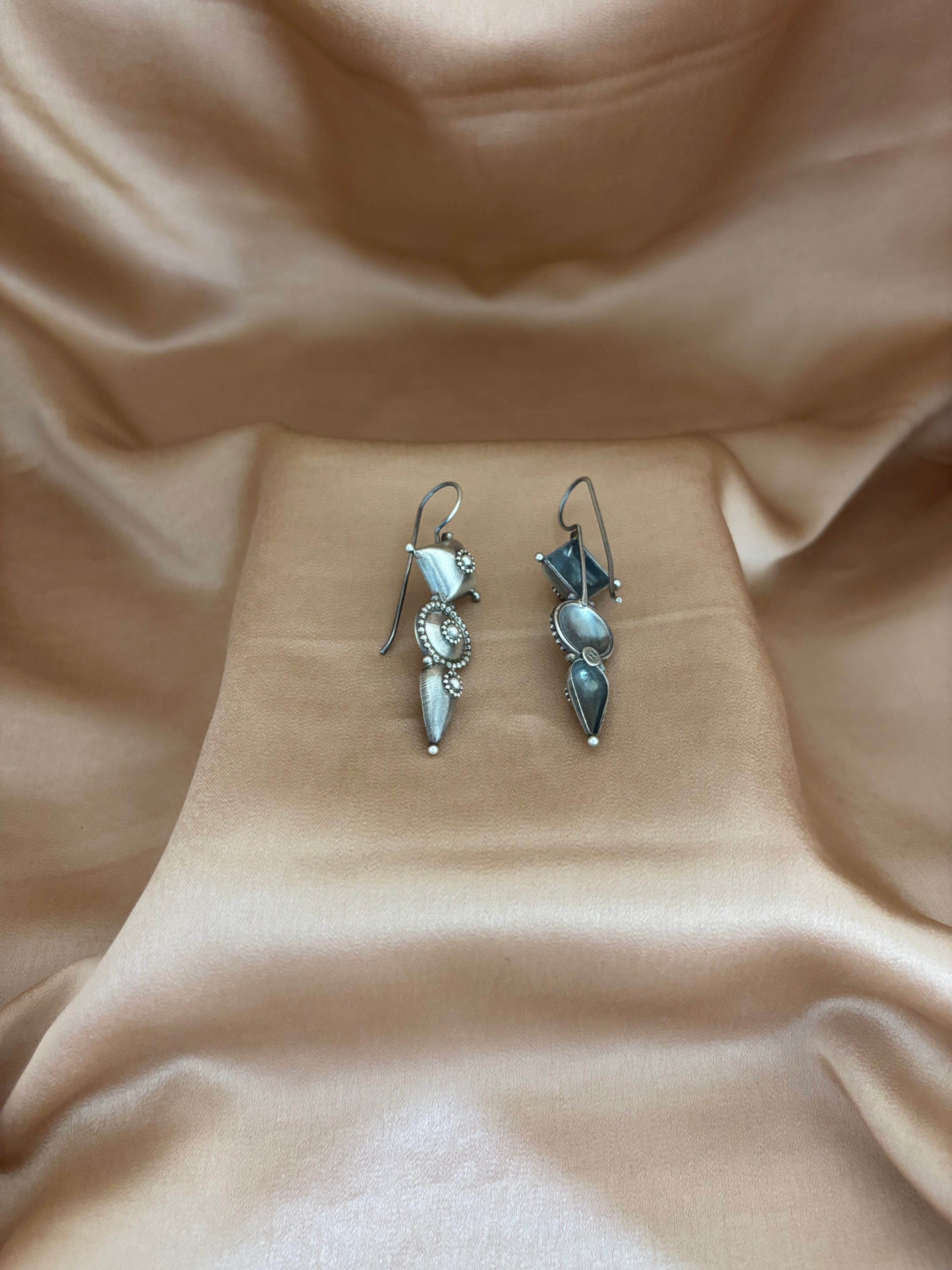 Geometric Dangler Earrings