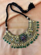 Royal Mayura Silver Statement Necklace