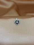 Trifold Petal Silver Nose Pin
