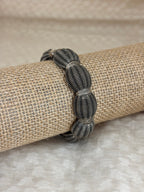 Beaded Melon-Style Statement Bangle